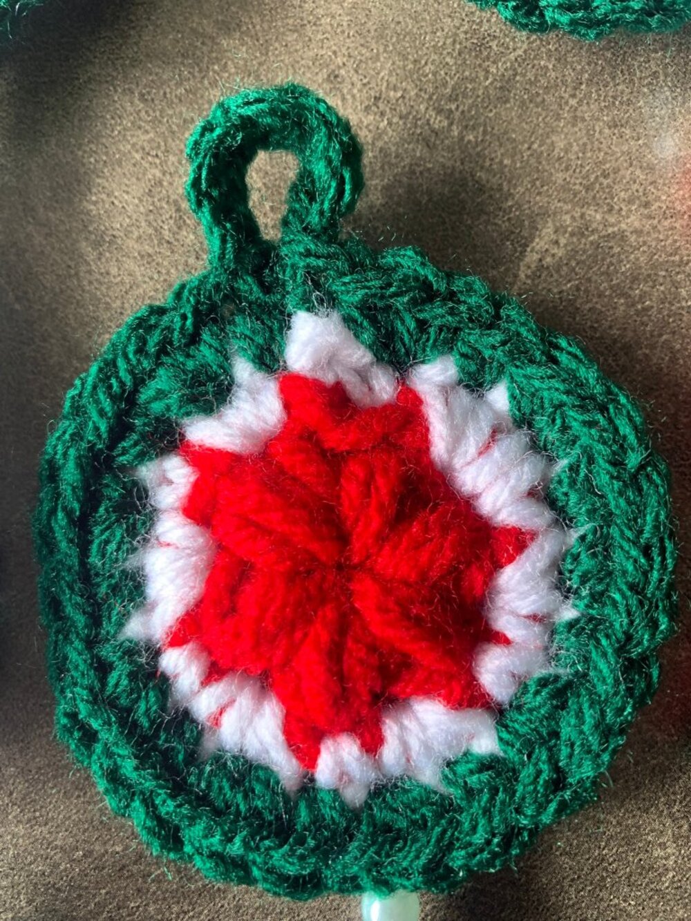 6 Mini Christmas Dream Catchers Hand Crocheted - Picture 6 of 6